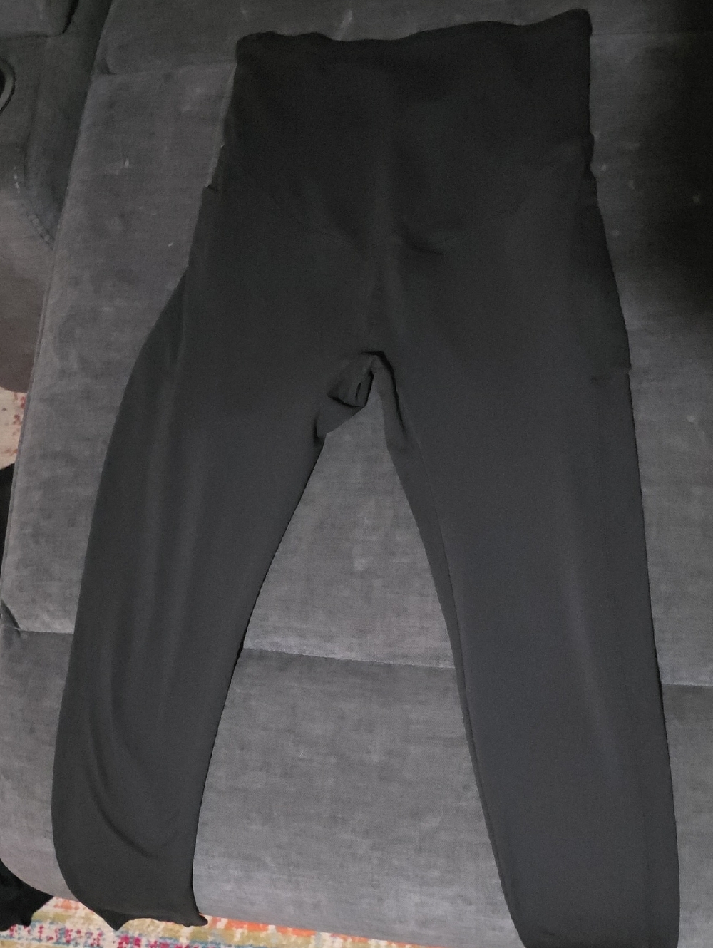 2 Pair High-Waist Black Leggings